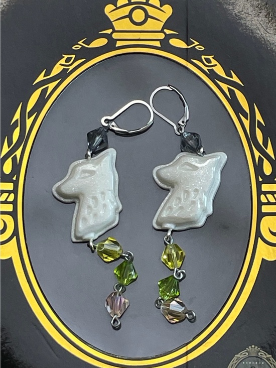 Hand Crafted Jewelry - Twisted Wonderland Jack Howl Inspired Groovy Candy Earrings (Gala Couture)